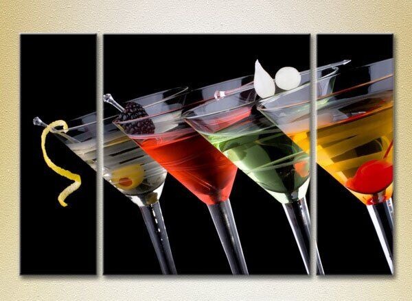 Картина Magic Color Triptych Colorful cocktails (2698709)