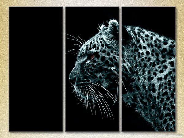 Pictură Magic Color Triptych Fire Leopard 02 (2698996)