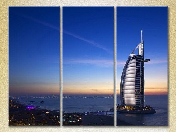 Картина Magic Color Triptych Hotel Burj Al Arab in Dubai (2658494)
