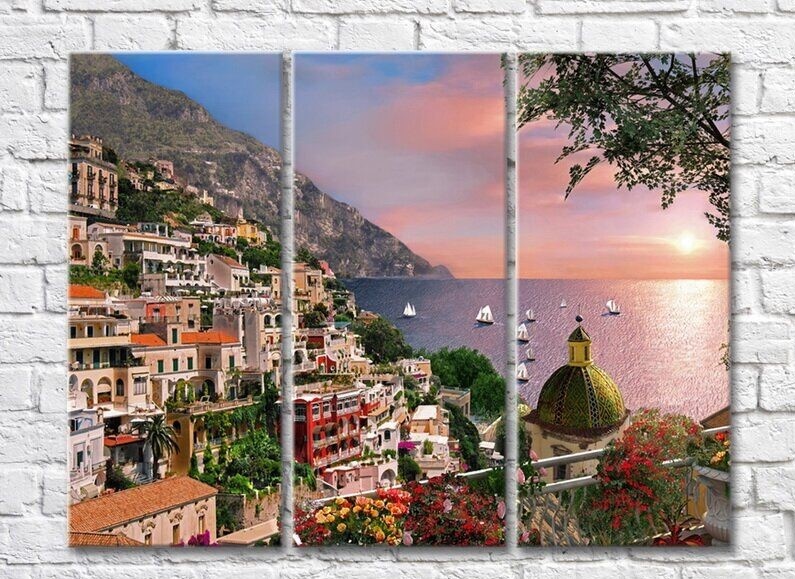 Pictură ArtPoster Views of the Sea at Sunset (3470934)