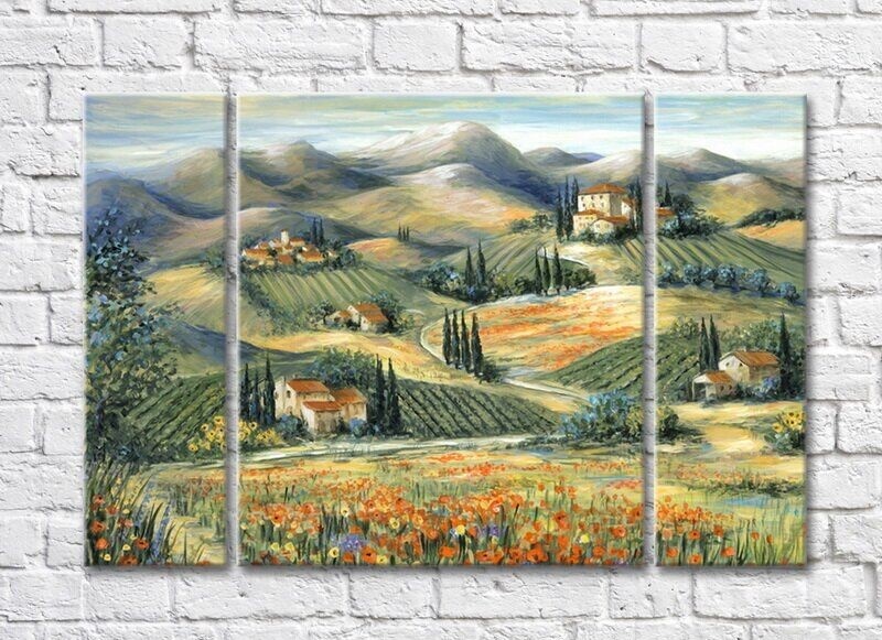 Картина ArtPoster Vineyards in the Hills (3470958)