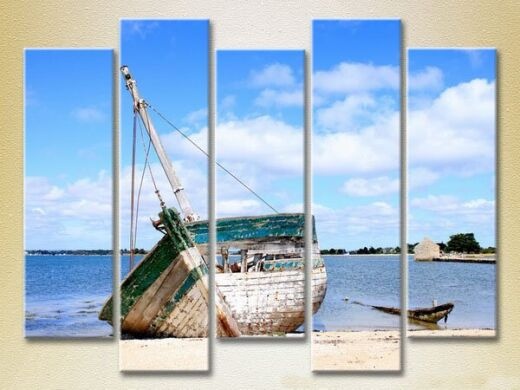 Картина Rainbow Polyptych Broken longboat 04 (2224798)