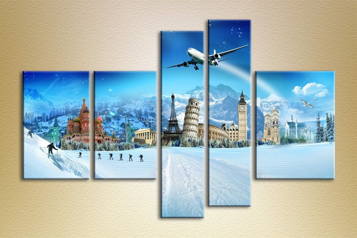 Pictură Rainbow Polyptych Cities and Countries 32 (1681408)