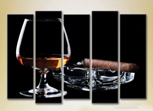 Картина Rainbow Polyptych Cognac and Cigar 03 (2224583)