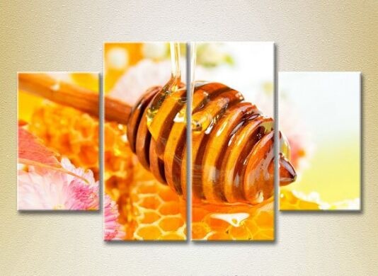 Картина Rainbow Polyptych Honey in combs (2220265)