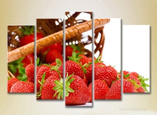 Картина Rainbow Polyptych Strawberry in a basket 01 (2224577)