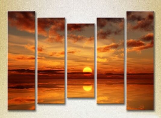 Картина Rainbow Polyptych Sunset 04 (2224811)