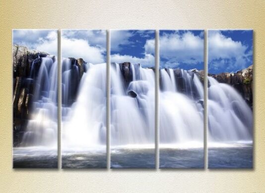 Картина Rainbow Polyptych Waterfall 03 (2224807)