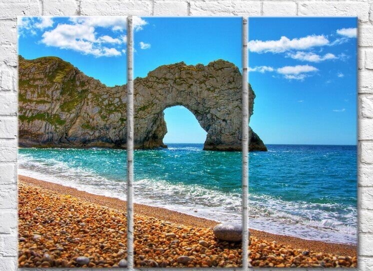Pictură Rainbow Stone arch by the sea (3469139)