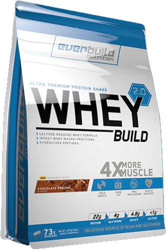 Proteină EverBuild Whey Build 2.0 2270g Deluxe Chocolate