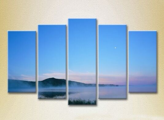 Pictură Gallerix Polyptych Fog over the lake 04 (2224819)