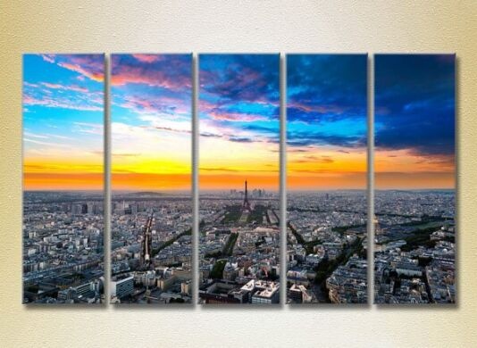 Pictură Gallerix Polyptych Morning Paris 10 (2224546)