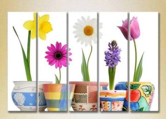 Картина Gallerix Polyptych Potted Flowers 02 (2932899)