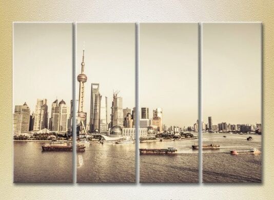 Картина Gallerix Polyptych Shanghai Skyscrapers 01 (2718199)