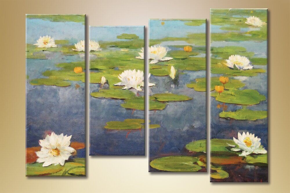 Картина Gallerix Polyptych water lilies (1563249)