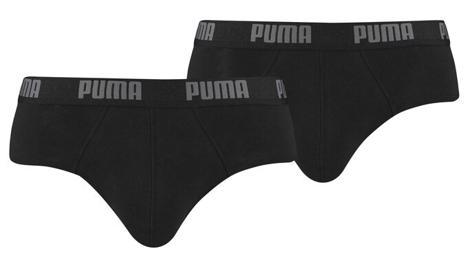 Мужские трусы Puma Basic Brief 2P Black M