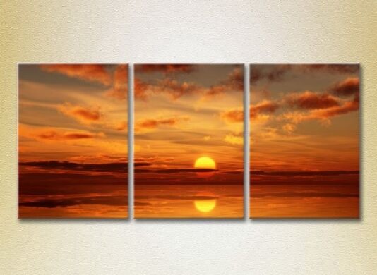 Pictură Gallerix Triptych Sunset 01 (2181114)