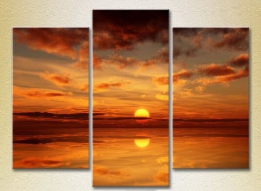 Картина Gallerix Triptych Sunset 02 (2181132)