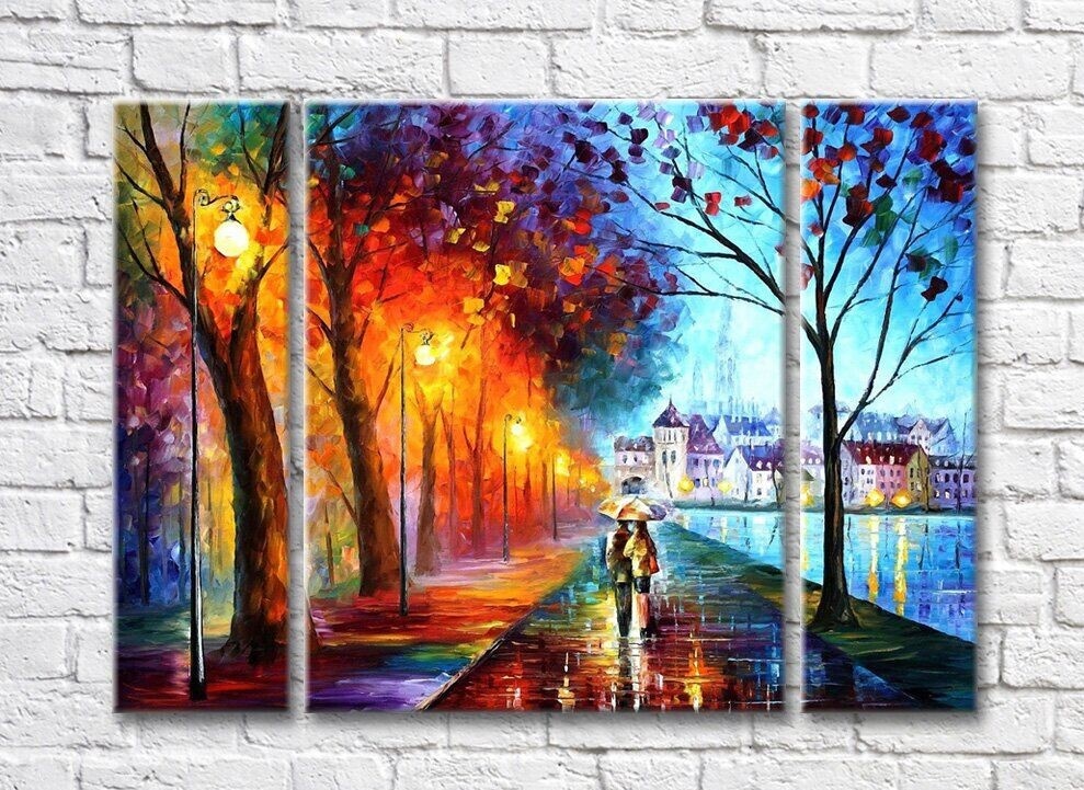 Картина Gallerix Walk along the embankment along the river (35110201)
