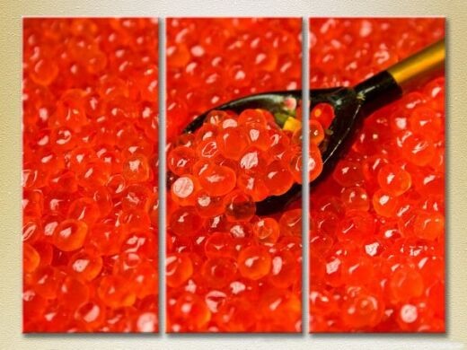 Картина Magic Color Triptych Red Caviar (2698659)