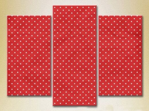 Картина Magic Color Triptych Red/White dots (2229550)