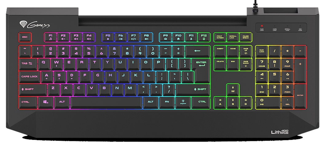 Tastatură Genesis Lith 400 RGB US (NKG-1419)