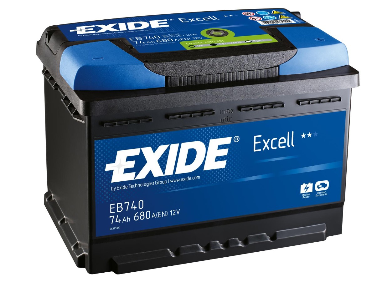 Автомобильный аккумулятор Exide Excell EB740