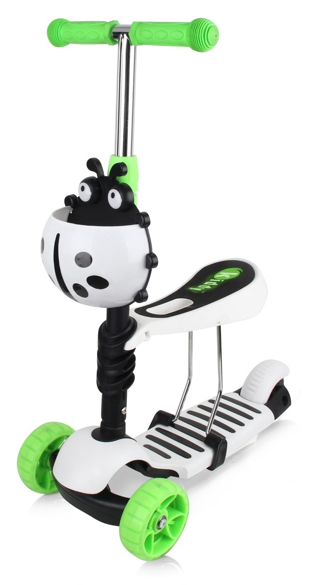 Самокат Chipolino Kiddy Evo White\Green (DSKIE0206WG)