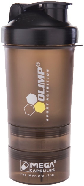 Shaker pentru nutriție sportivă Olimp Smart Shake Black Label 400ml