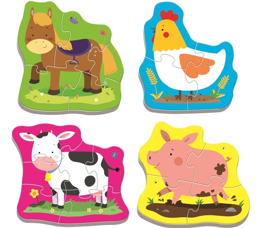 Puzzle Trefl 4in1 Baby Classic Farm Animals (36070)