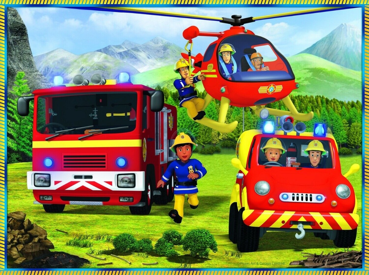Puzzle Trefl 2in1 Firefighters in Action (90791)