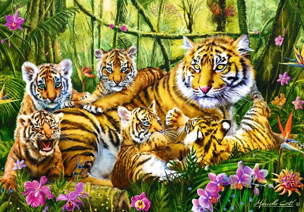 Пазл Trefl 500 Tiger Family (37350)