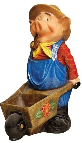 Figurina gradina ArtFigure Purcelus cu roaba (5.107)