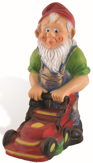 Садовая фигура ArtFigure Pitic cu masina de tuns iarba (5.080)