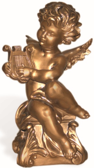 Figurina gradina ArtFigure Ingeras cu lira (5.384)