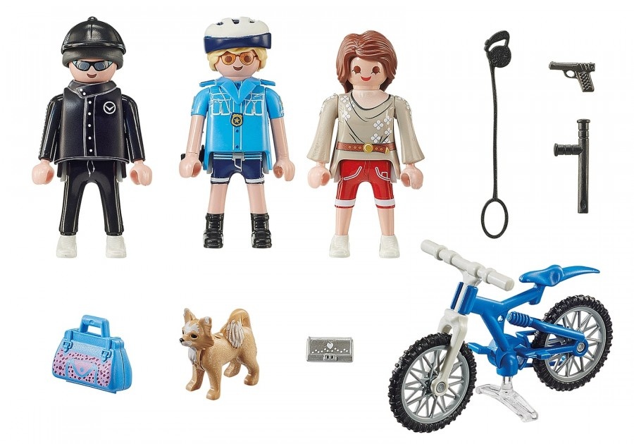 Фигурка героя Playmobil City Action: Police Bicycle with Thief (PM70573)