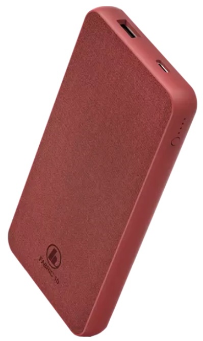 Acumulator extern Hama Fabric 10 10000mAh Chili Red (201657)