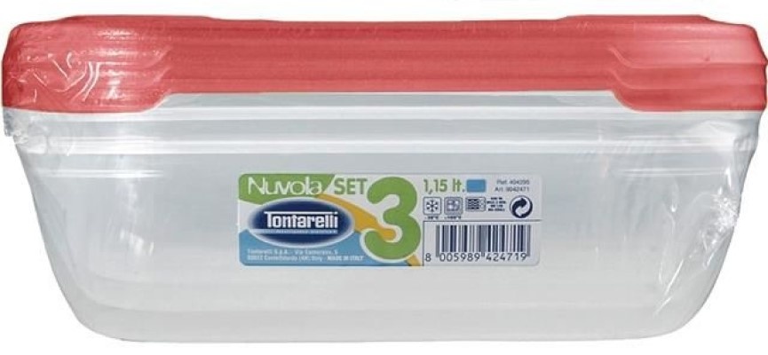 Set containere alimentare Tontarelli Nuvola (42908) 3pcs