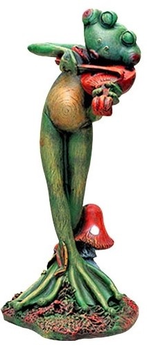 Figurina gradina ArtFigure Broscuta violonist (5.399)