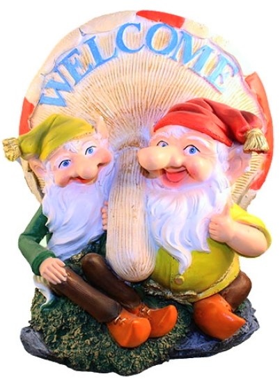 Figurina gradina ArtFigure Doi pitici si o ciuperca (5.656)