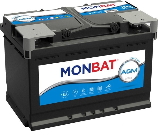 Автомобильный аккумулятор Monbat AGM Start/Stop 6ST- 80