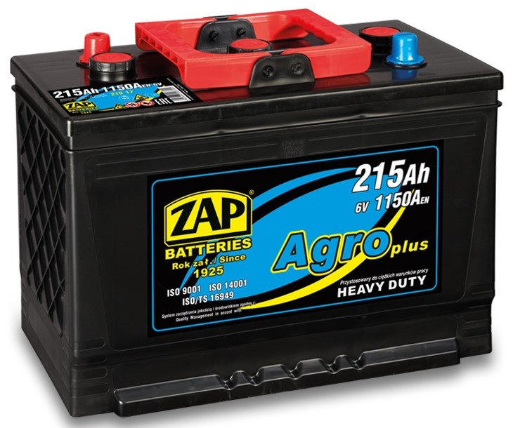 Автомобильный аккумулятор Zap Agro Heavy Dute (215 17)