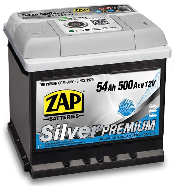 Автомобильный аккумулятор Zap Silver Premium (554 35)