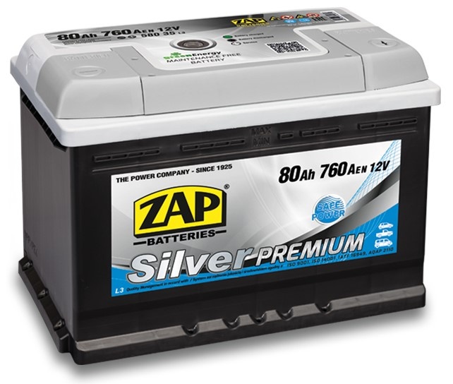 Автомобильный аккумулятор Zap Silver Premium (580 35)