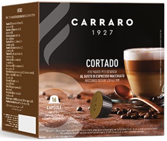 Capsule pentru aparatele de cafea Carraro Cortado Compatible Dolce Gusto 16caps