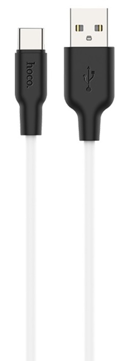 Cablu USB Hoco X21 Plus for Type-C B/W