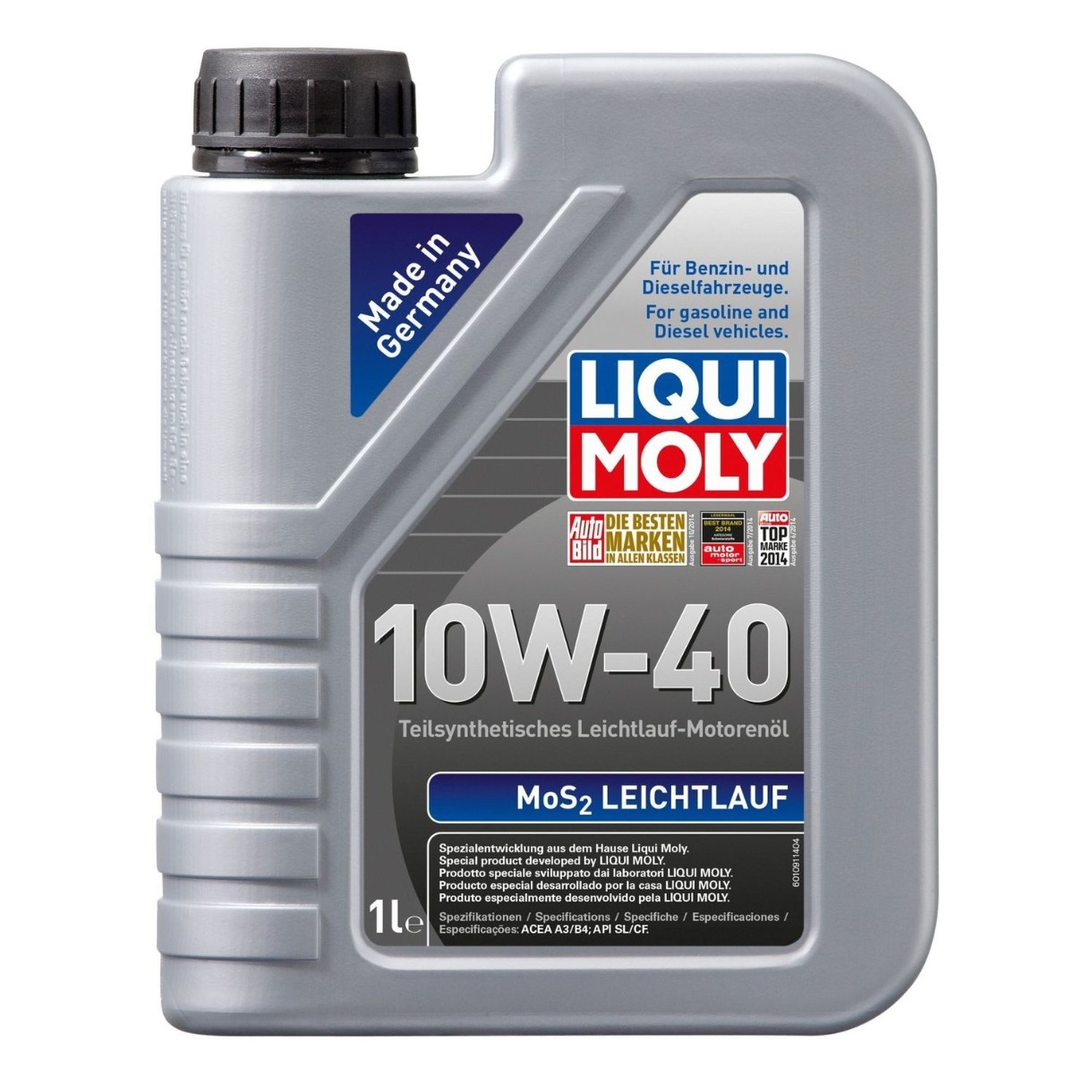 Моторное масло Liqui Moly MoS2 Leichtlauf 10W-40 1L (2626)