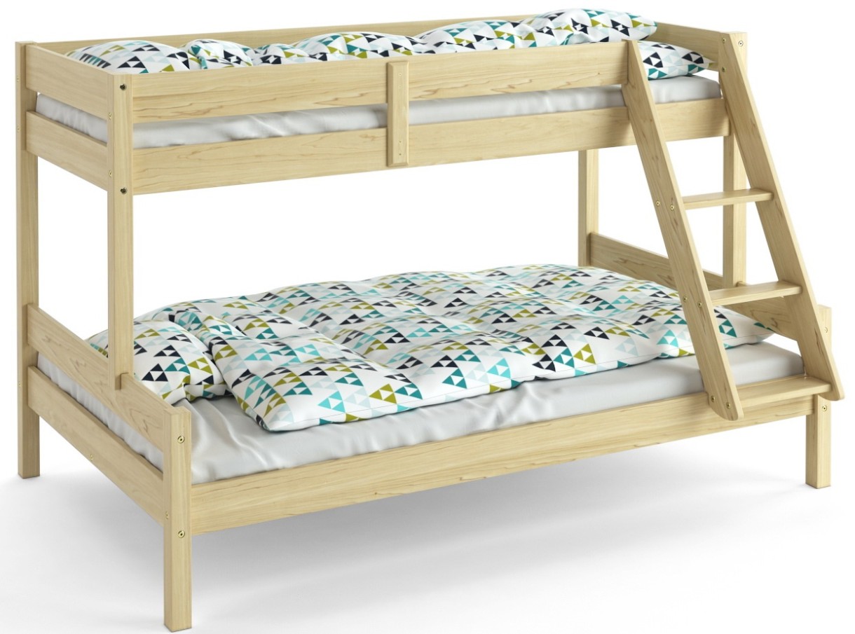 Детская кровать MobiCasa Mira 80/120x200 Natural