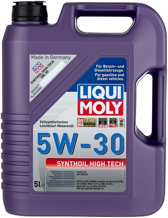 Моторное масло Liqui Moly Synthoil High Tech 5W-30 5L