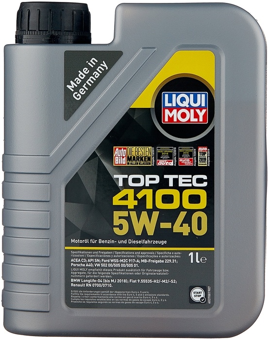 Моторное масло Liqui Moly Top Tec 4100 5W-40 1L